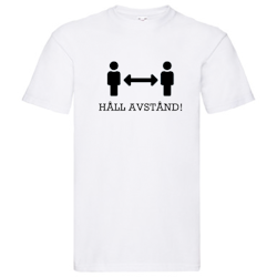 T-Shirt - Håll avstånd, Figurer med pil