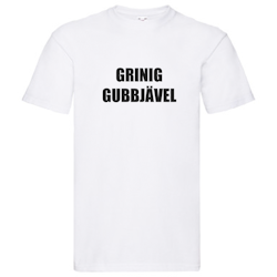 T-Shirt - GRINIG GUBBJÄVEL