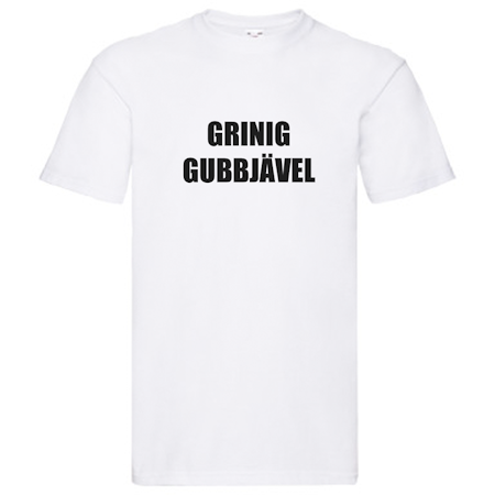 T-Shirt - GRINIG GUBBJÄVEL