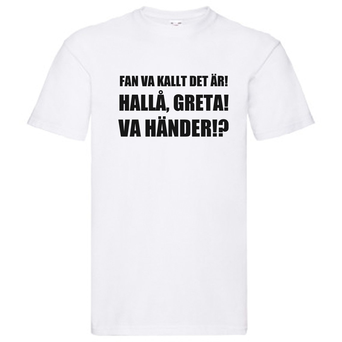 T-Shirt - Fan va kallt det är, Greta, Vad händer!?