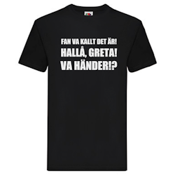 T-Shirt - Fan va kallt det är, Greta, Vad händer!?