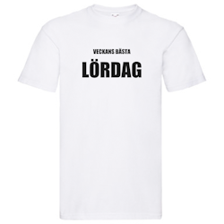 T-Shirt - Veckans bästa Lördag