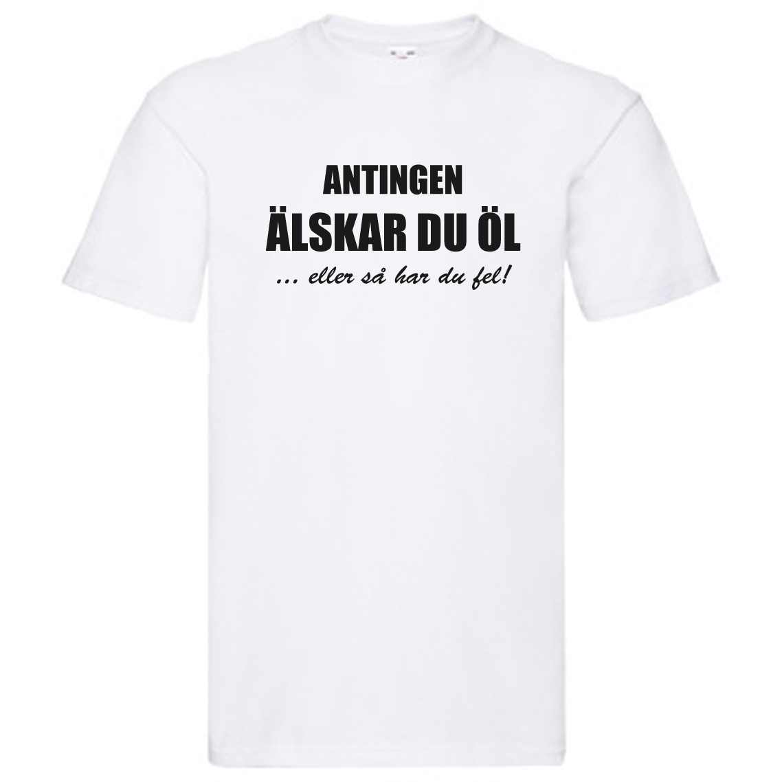 T-Shirt - Antingen älskar du öl, eller så har du fel!