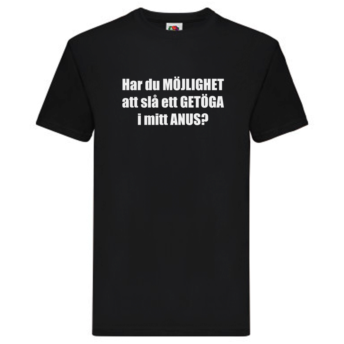 T-Shirt - Har du möjlihet att slå ett getöga i mitt anus?, Solsidan