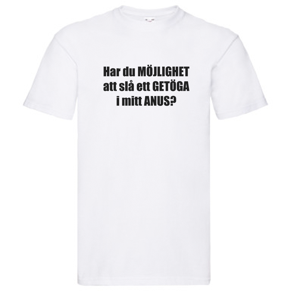 T-Shirt - Har du möjlihet att slå ett getöga i mitt anus?, Solsidan