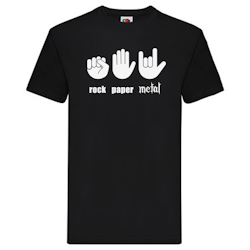 T-Shirt - Rock, paper, metal
