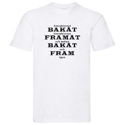 T-Shirt - Dra skinnet framåt