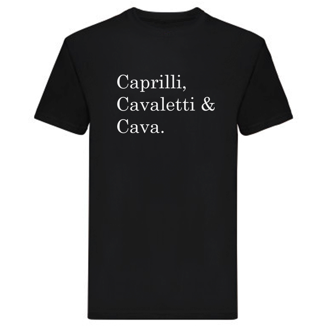 T-Shirt - "Caprilli, Cavaletti & Cava"