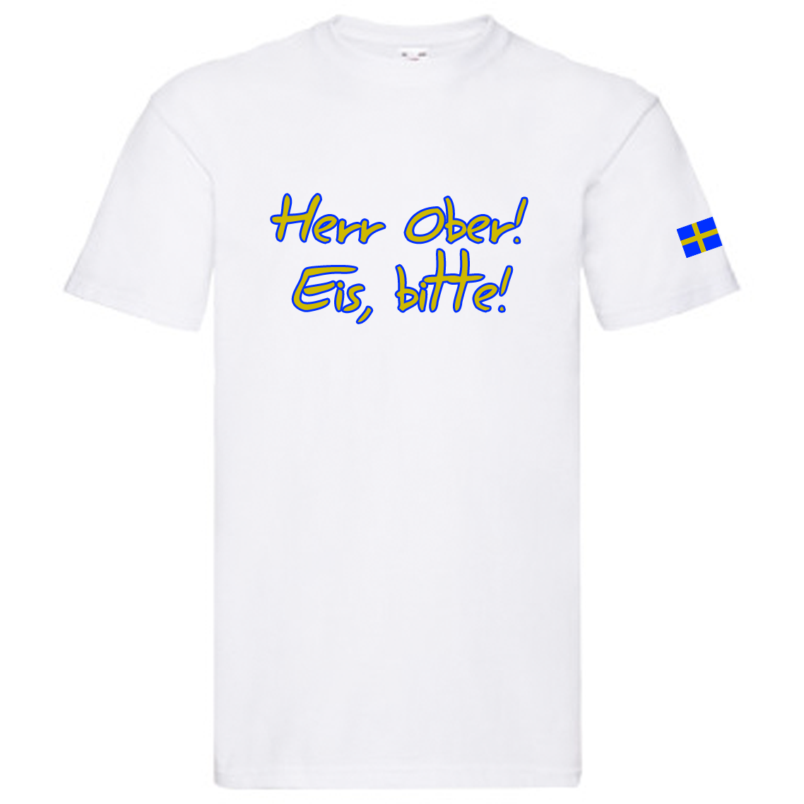 T-Shirt, "Herr Ober, Eis bitte!", Svenska Citat