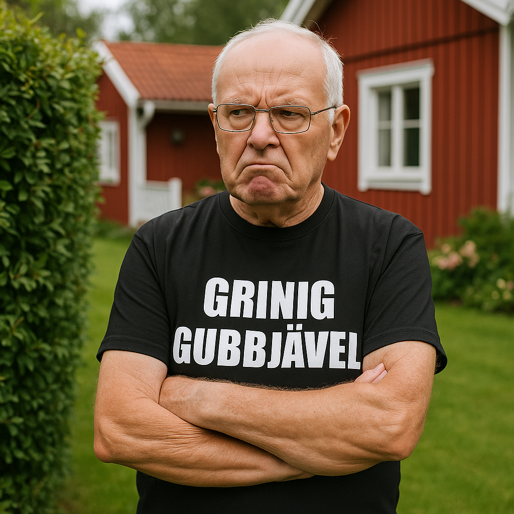 T-Shirt - GRINIG GUBBJÄVEL