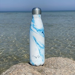 Vattenflaska - Rostfritt Stål - Aqua - 500 ml