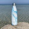Vattenflaska - rostfritt stål - Aqua - 500 ml