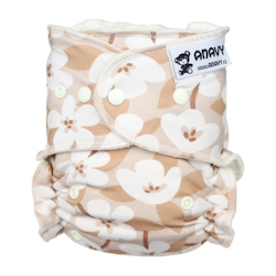 Anavy - Formsydd blöja OS - Flowers (beige)