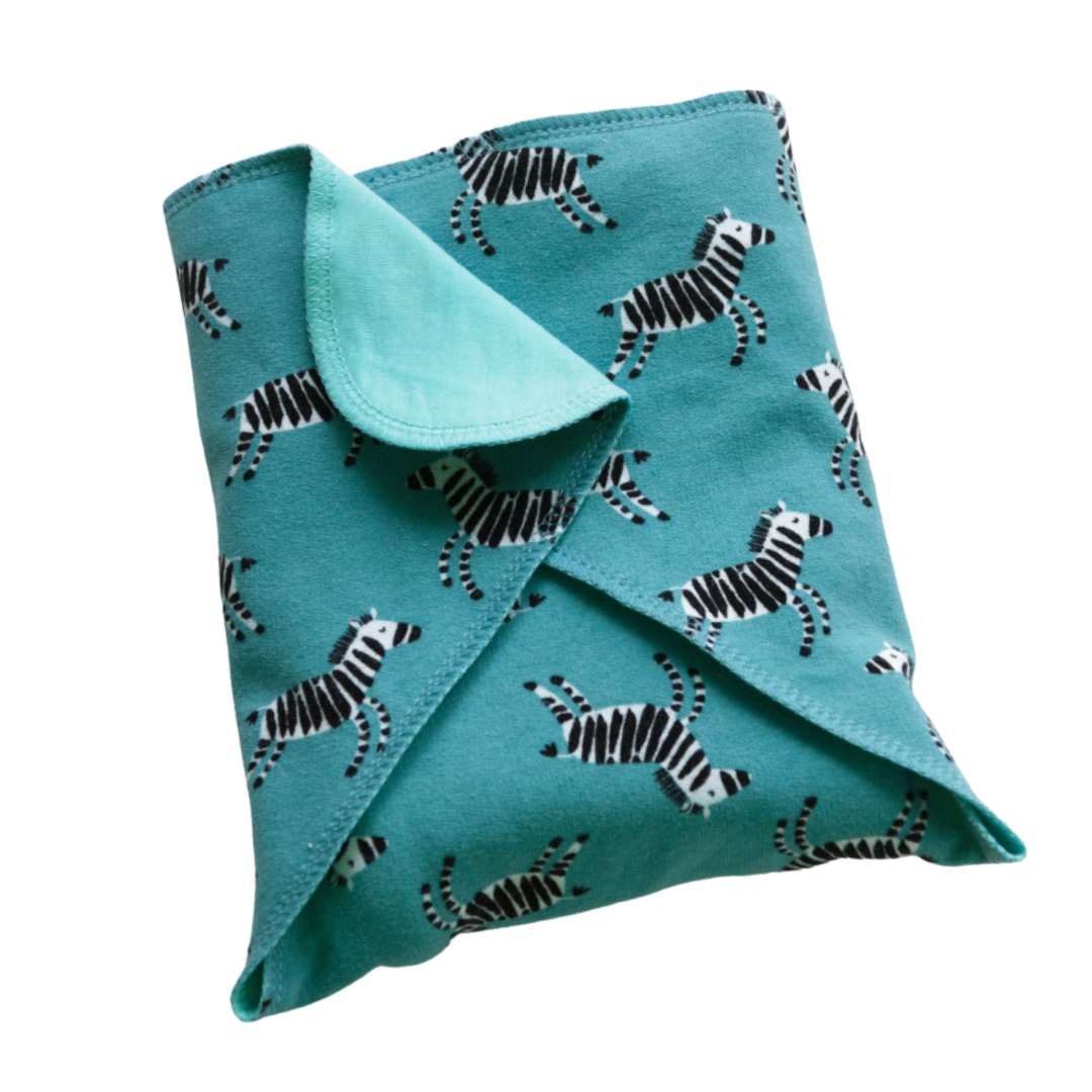 Pocketblöja i tencel från Buuh med zebror