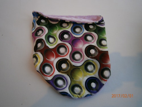 Kopia Fidget spinner med lila minky som foder