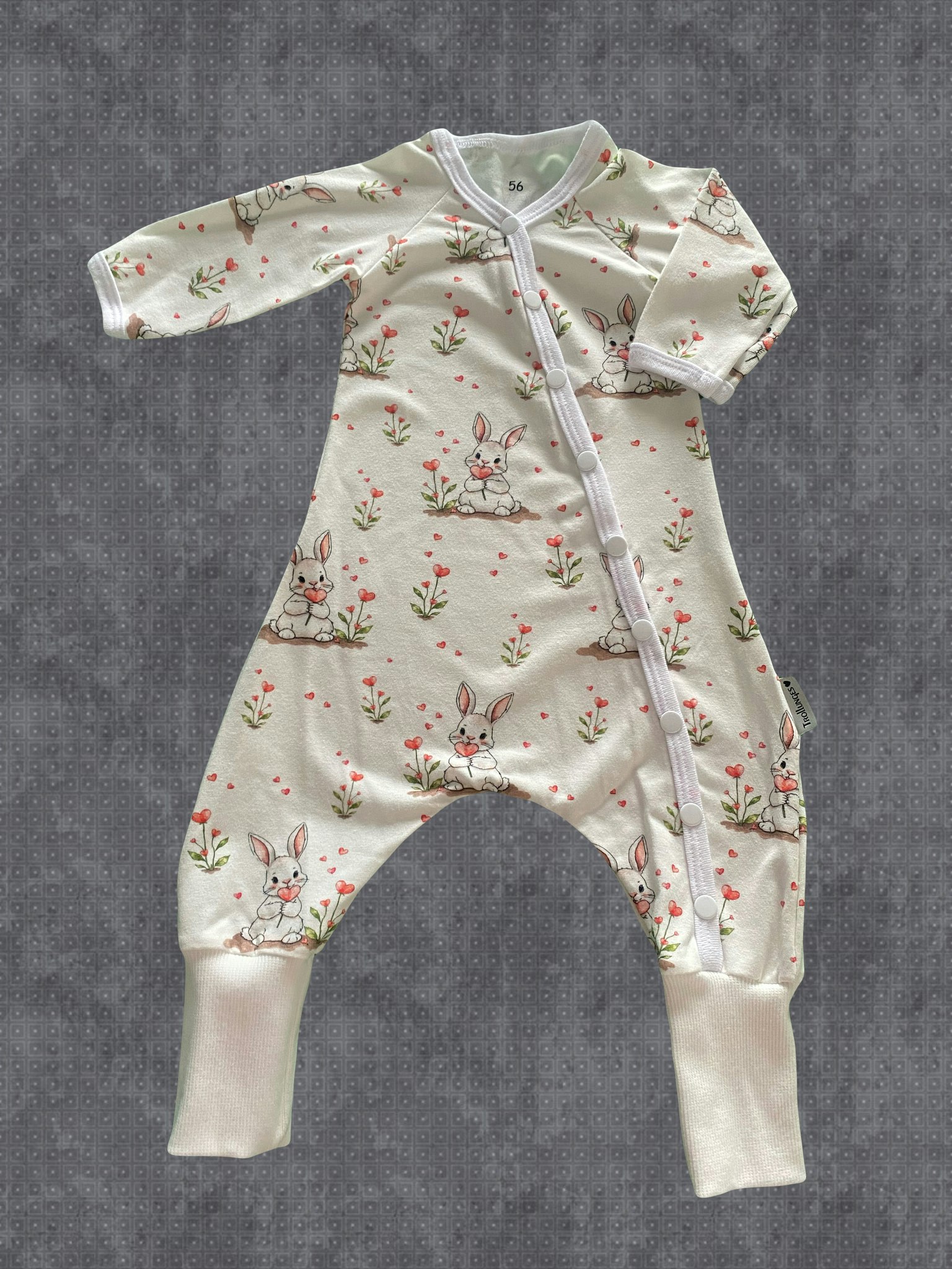 Baggydress Kaniner med hjärtan