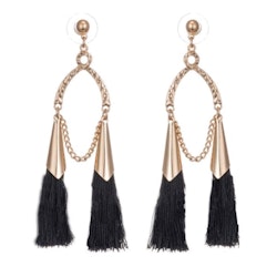 Tina Earrings Black