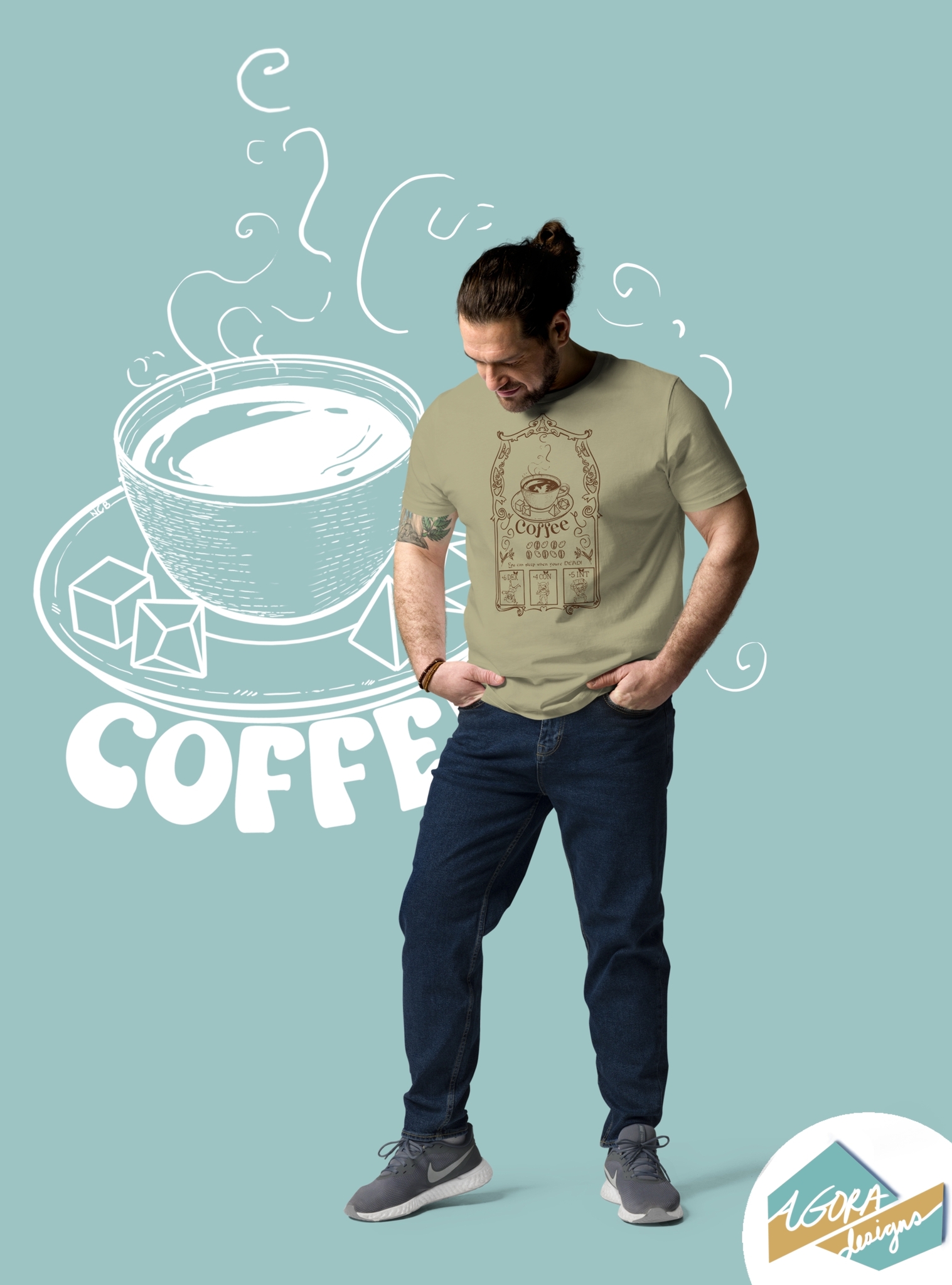 Coffee D&D Vintage t-shirt