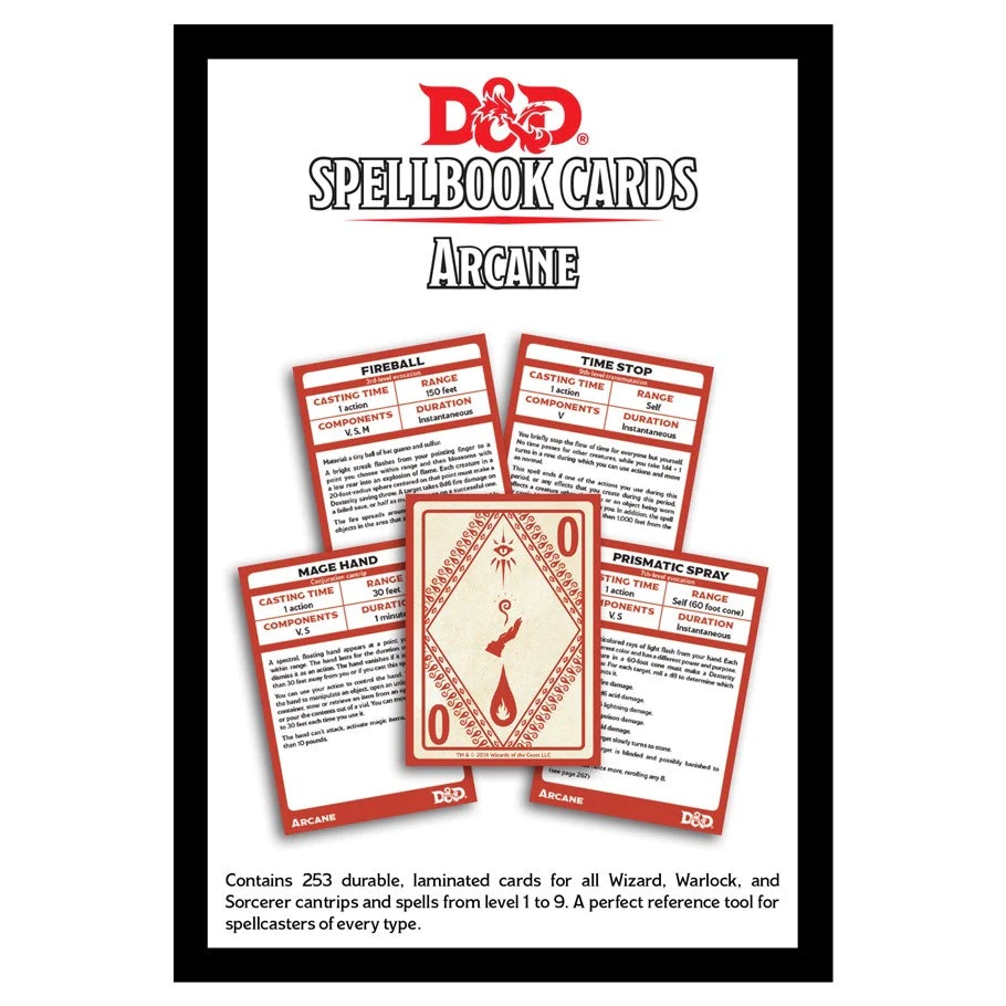 Spellbook Cards Arcane