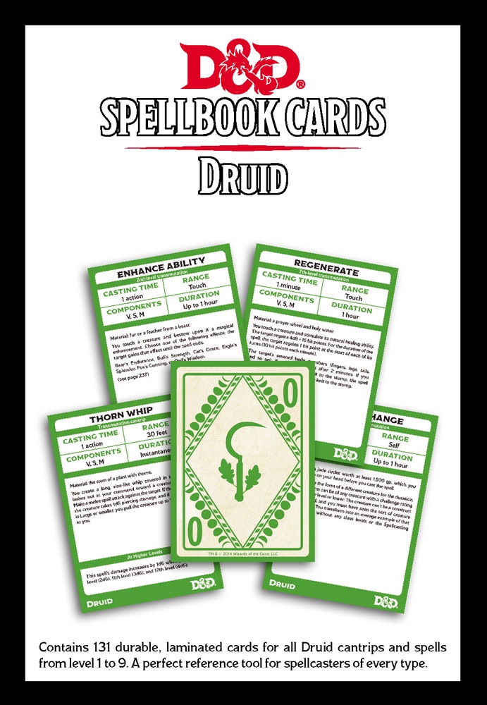 Spellbook Cards Druid