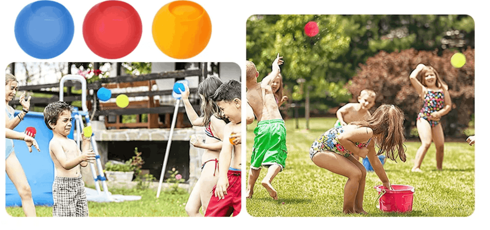 Vattenballonger - Återanvändbara 4-Pack