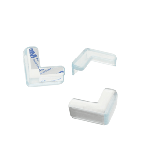 Transparenta Hörnskydd - Silikon 4-Pack