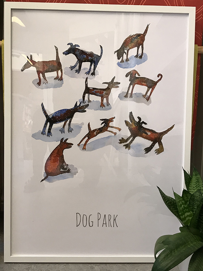 Affisch - Dog Park (500x700mm)