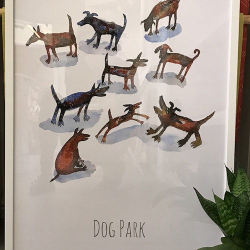 Affisch - Dog Park (500x700mm)