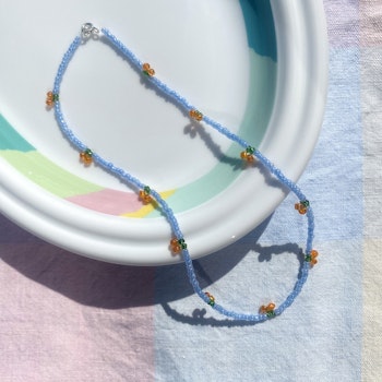 Halsband - Blå satsumas