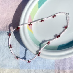 Halsband - Ljusrosa körsbär