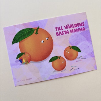 Vykort - Bästa mamma