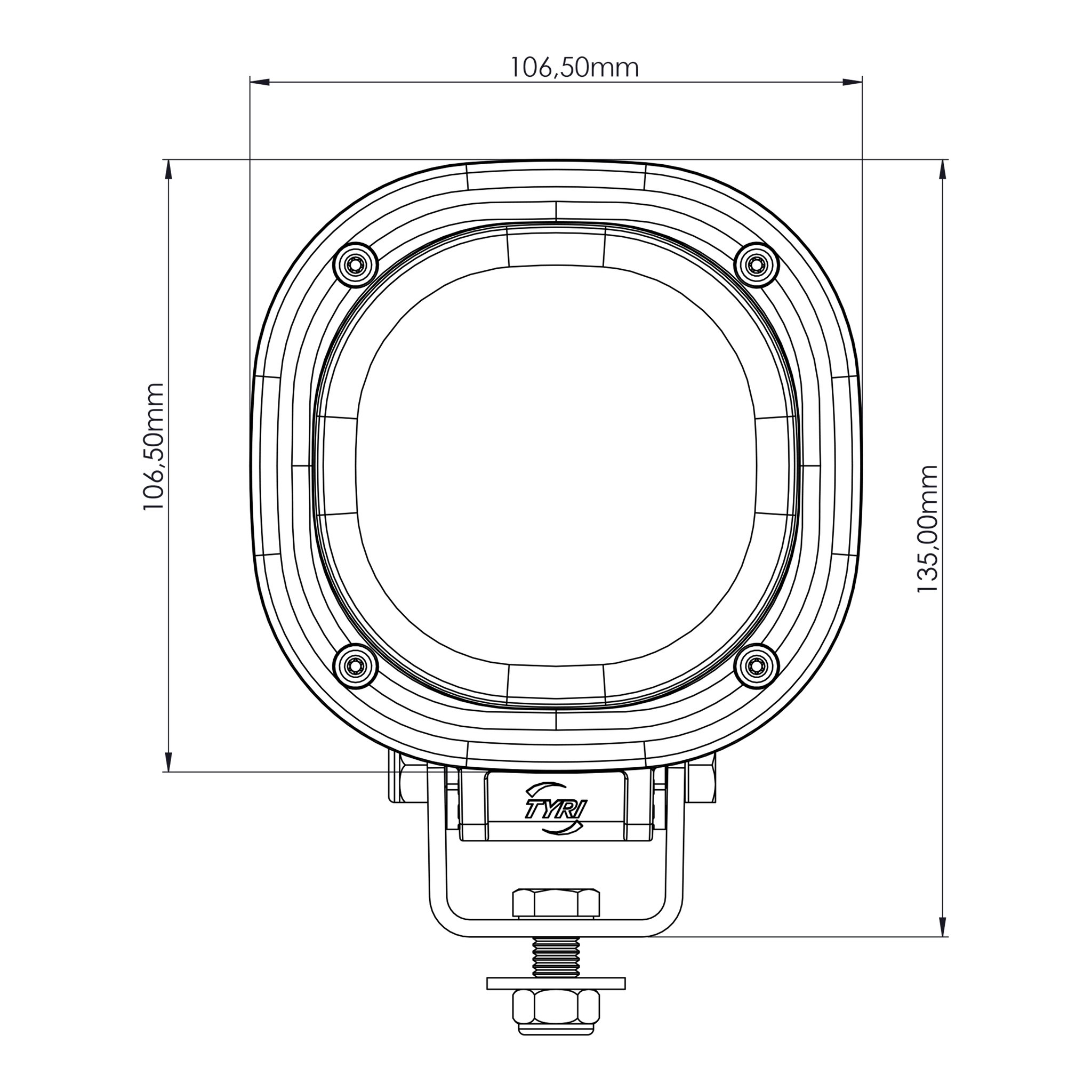 Tyri 1010 Diffused Front-View