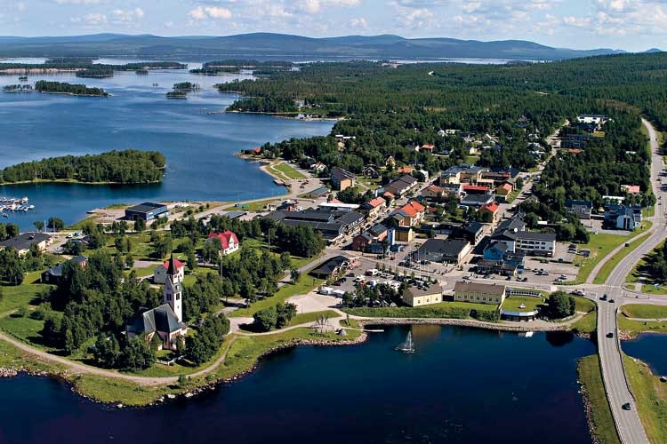 Solcellslampa utomhus vägghängd Arjeplog