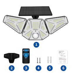 Solcellslampa - 2 PACK Rörelsedetektor