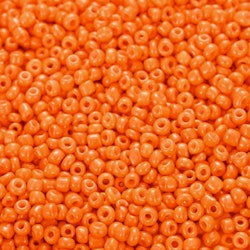 Glaspärlor (250st) 2mm - Seed beads - Orange