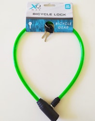 Cykellås med nyckel - Grön