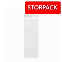 STORPACK! Zip lås-påsar - 50-pack (8x18cm)