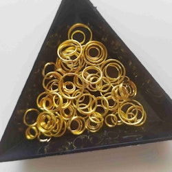 100st Smyckesringar Mixade - Guld