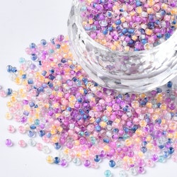 Glaspärlor Seed Beads (500st) 2,5mm - Pastellmix