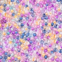 Glaspärlor Seed Beads (500st) 2,5mm - Pastellmix