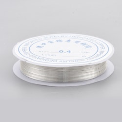 Koppartråd (1st Rulle) - Silver (6.2 meter, 0,5mm)
