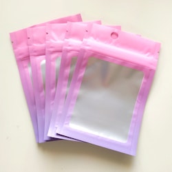 Ziplås-påsar 10-pack (12x8cm) - Purple Fade