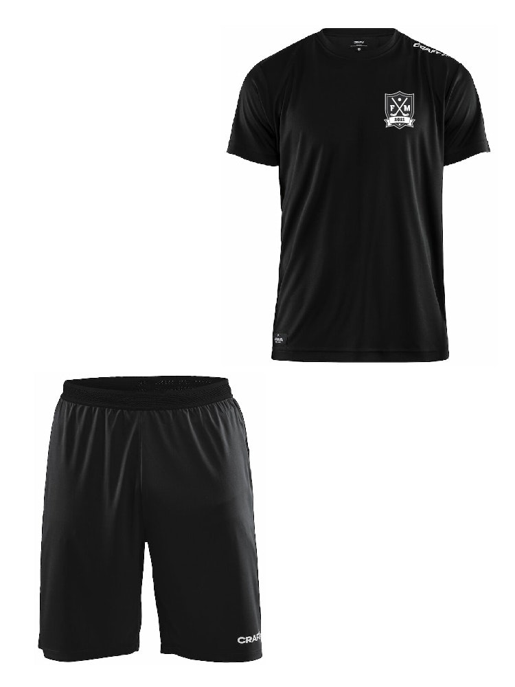 Träningskit T-shirt (med klubbmärke) + Shorts