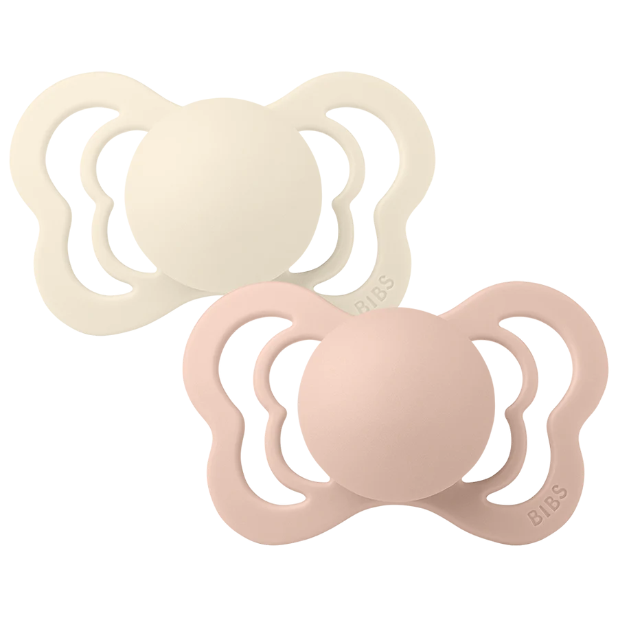 BIBS Counture 2-pack Silicone Ivory/Blush