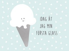 JaBaDaBaDo - Milstolpskort Blå