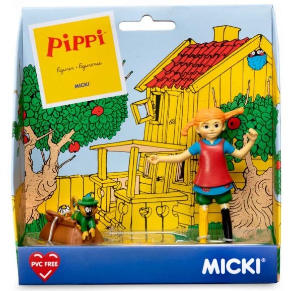 Micki Pippi Långstrump - Pippi & Her Nilsson Figurset