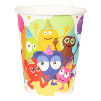Hisab/Joker Paper cups Babblarna 8p - Engångsmuggar