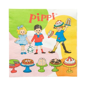 Hisab/Joker Paper Napkins Pippi Långstrump 33*33 cm 16p - Servetter