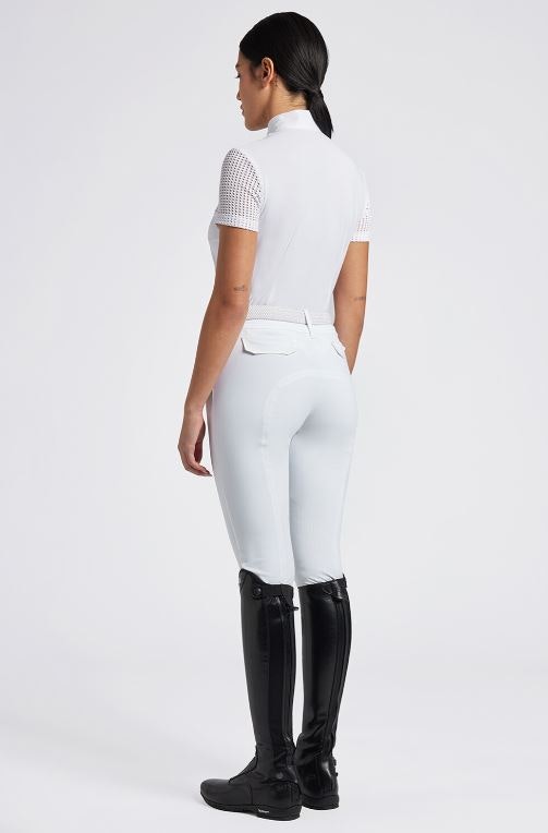 CT S/S Perforerad Jacquard Jersey tävlingströja med dragkedja
