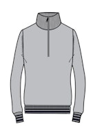 RG Wool Blend Half Zip Sweater